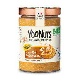 BEURRE DE CACAHUETE CRUNCHY 100% 300G BIO