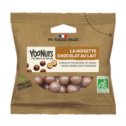NOISETTES ENROBEES CHOCOLAT AU LAIT BIO