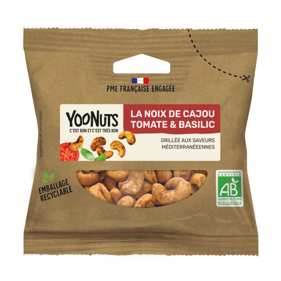 NOIX DE CAJOU TOMATE & BASILIC BIO