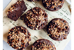 Muffins au chocolat et éclats d'amande JusteBio
